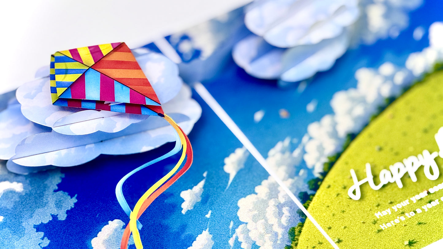 3D Kite Happy Birthday