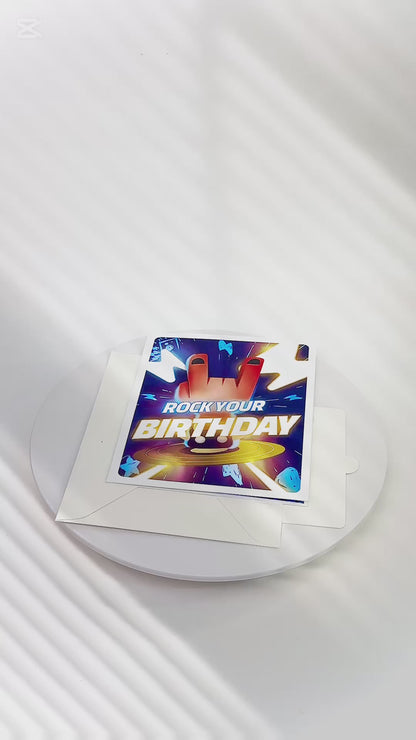3D Rockstar Happy Birthday